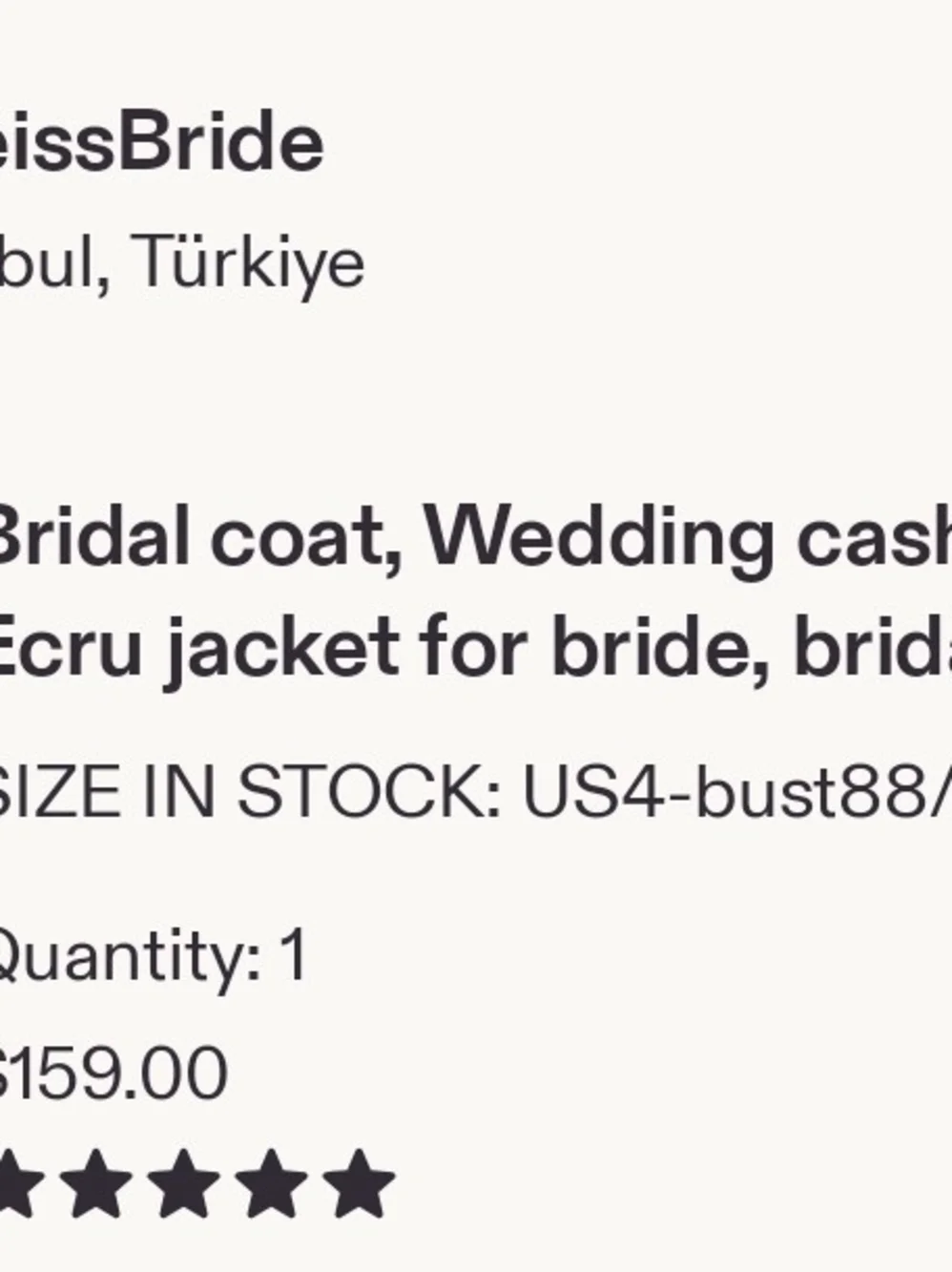 Bridal Jacket - Picture 5 of 5